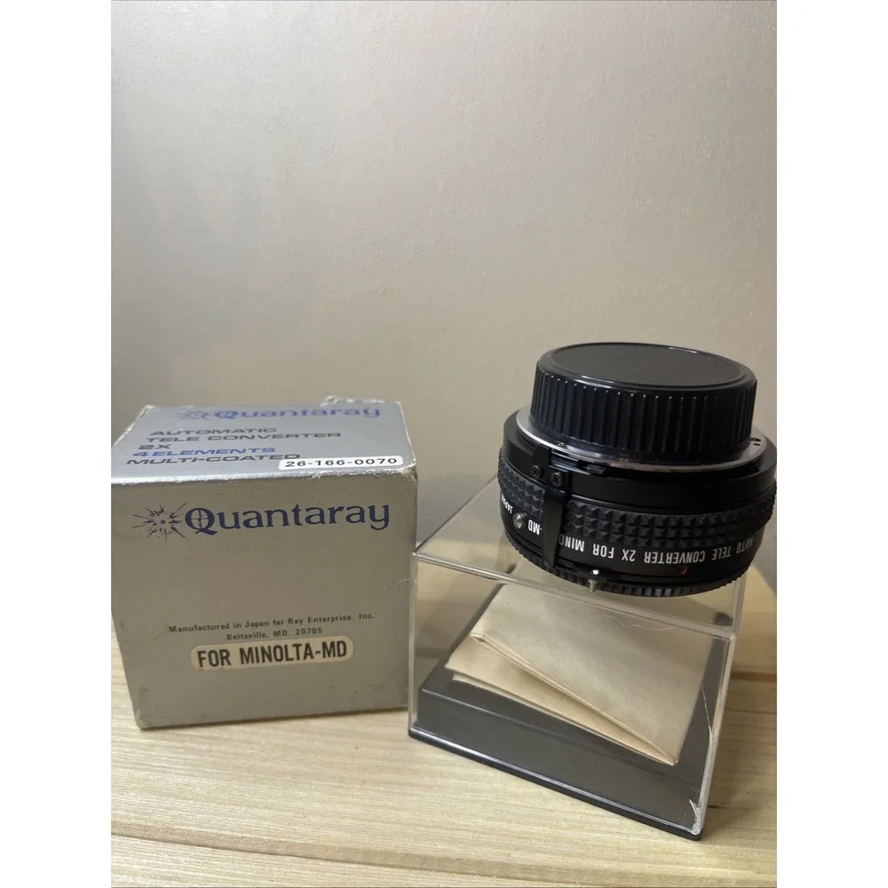 Quantaray Automatic Teleconverter Converter 2X 4 Elements Muti-coated Minolta